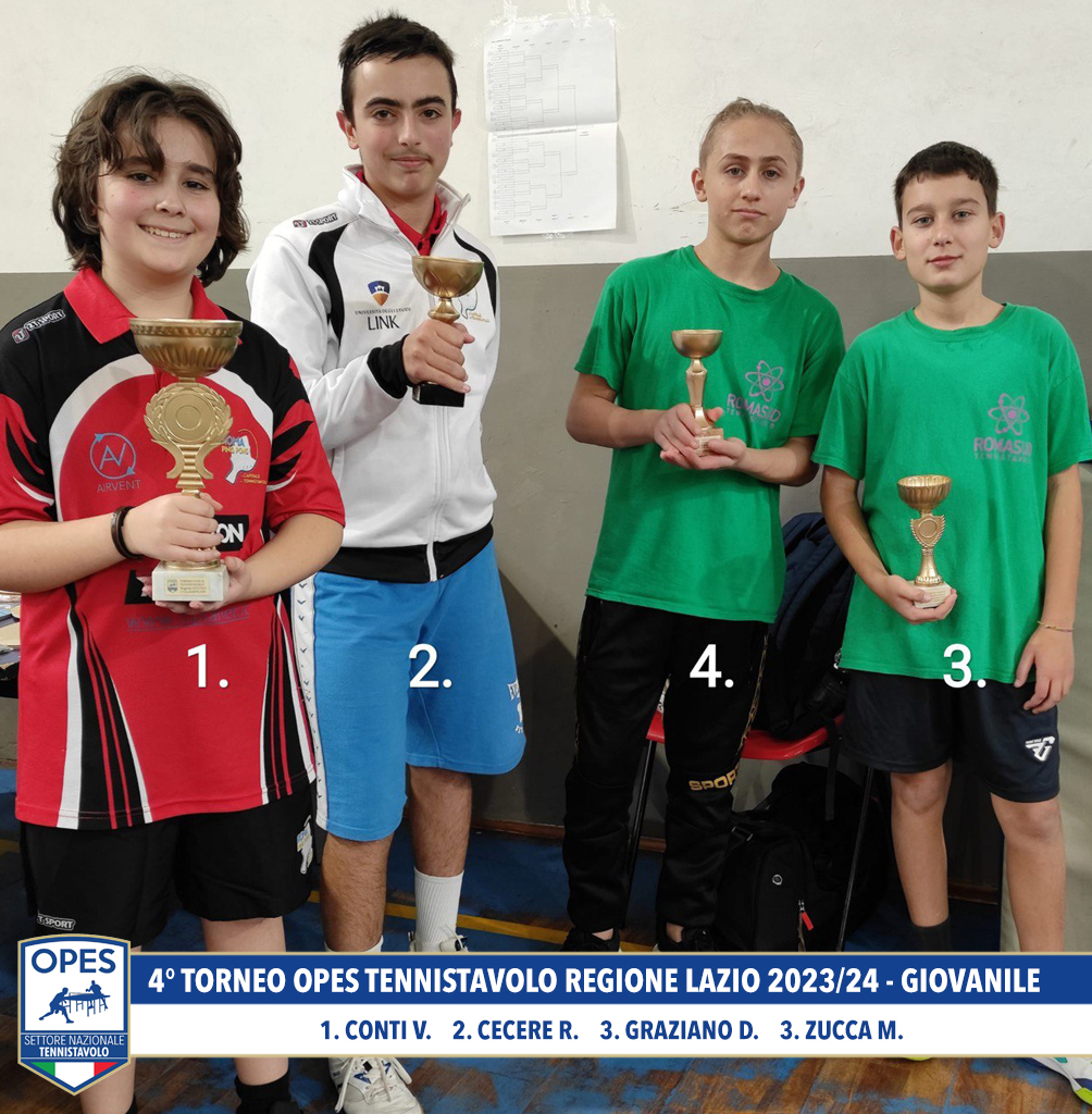 4° Torneo OPES TENNISTAVOLO