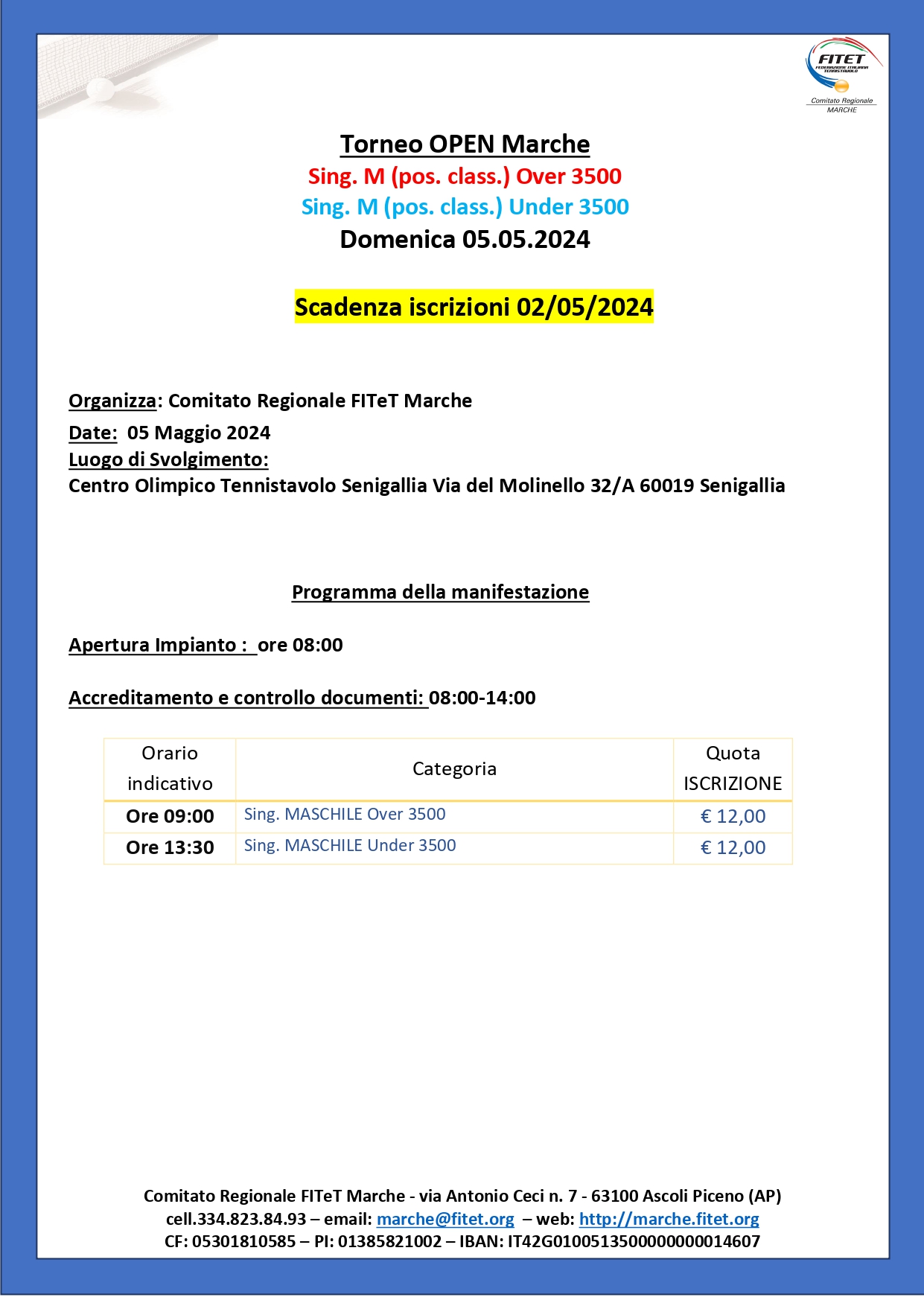 Torneo Open Interregionale