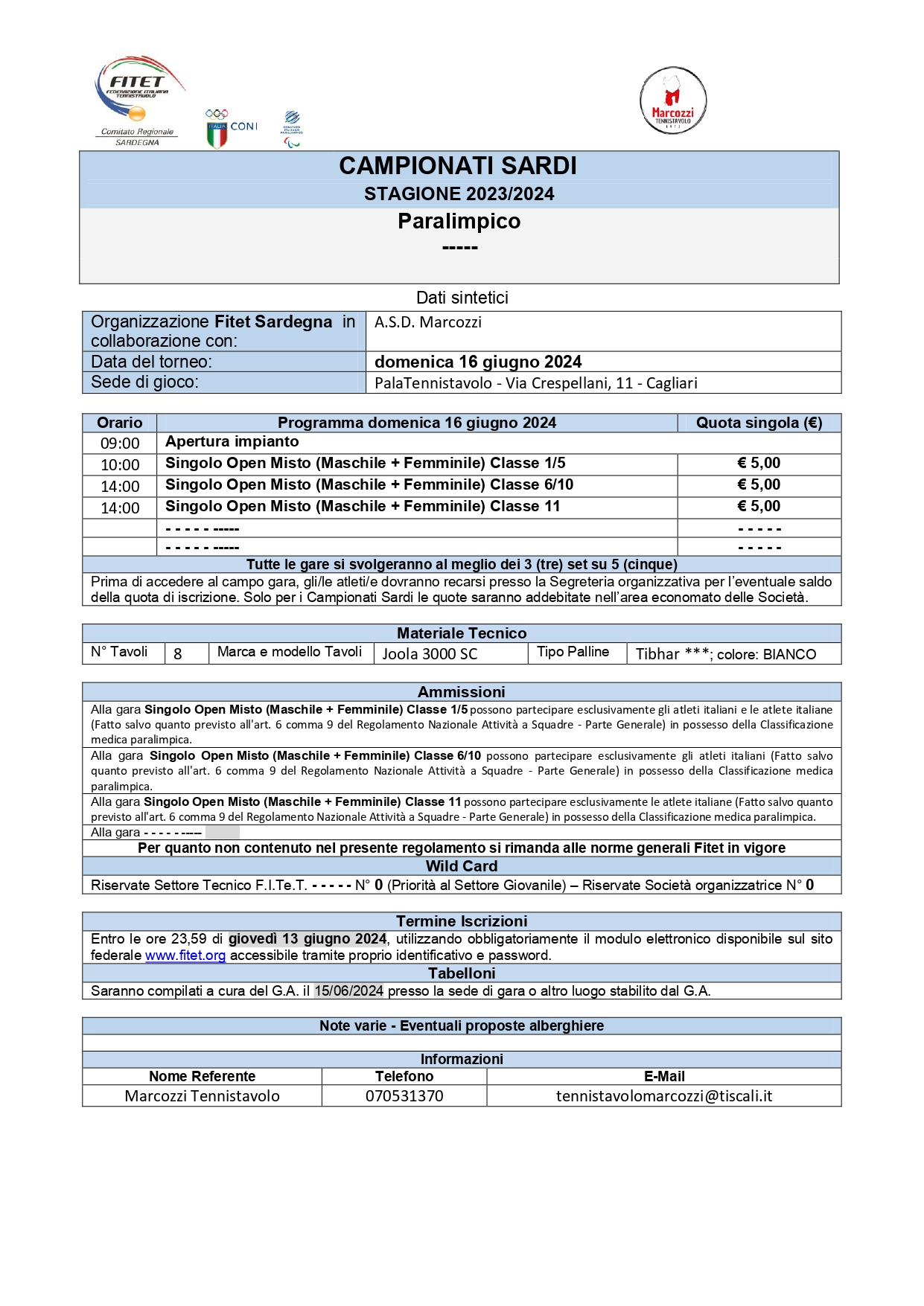 campionati sardi paralimpici