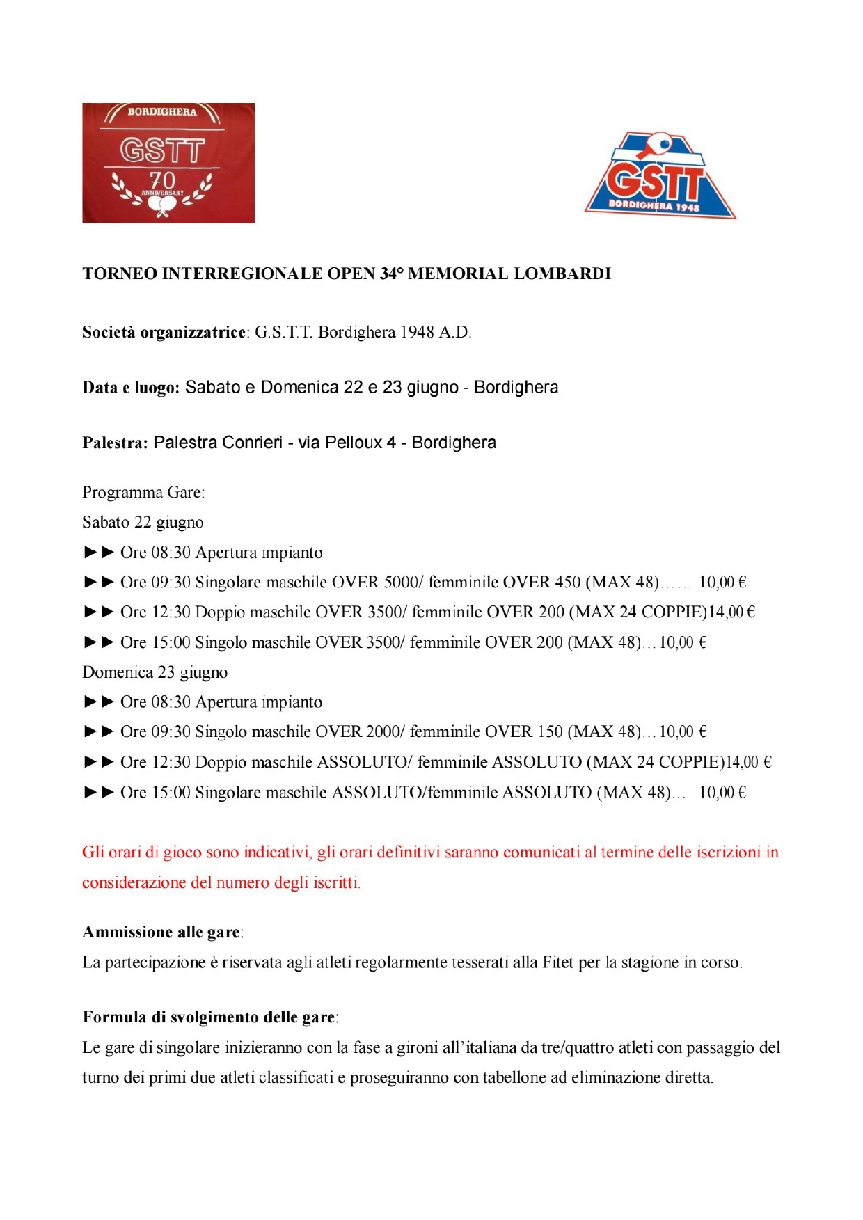 torneo open tennistavolo