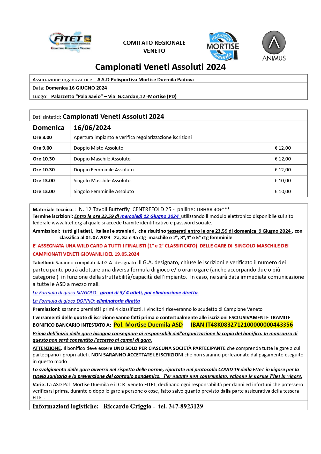 campionati veneti assoluti 2024