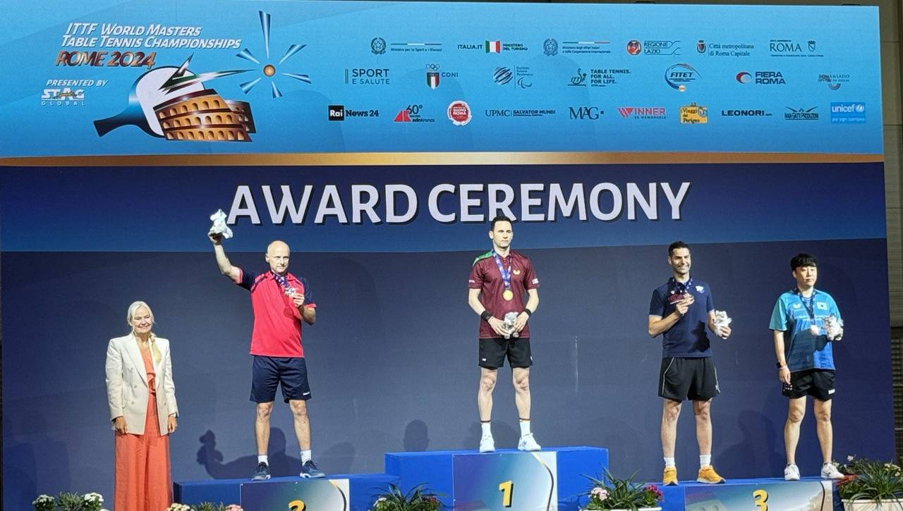RISULTATI OVER 40 DEI CAMPIONATI MONDIALI MASTER DI TENNISTAVOLO 2024