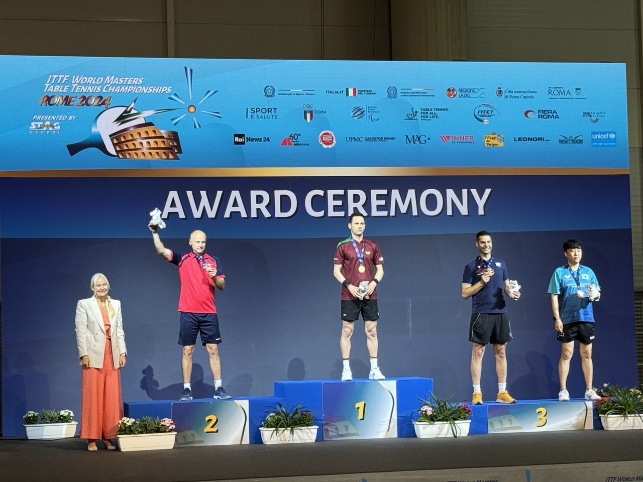 RISULTATI OVER 40 DEI CAMPIONATI MONDIALI MASTER DI TENNISTAVOLO 2024