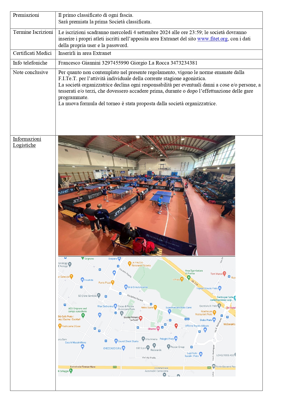 Torneo Interregionale Open di Tennistavolo