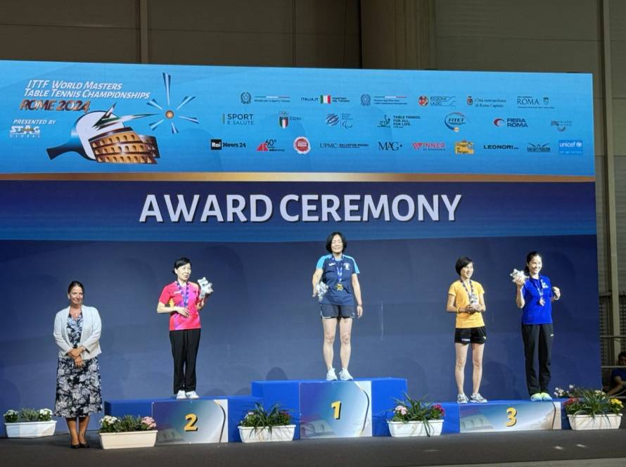 RISULTATI OVER 55 DEI CAMPIONATI MONDIALI MASTER DI TENNISTAVOLO 2024