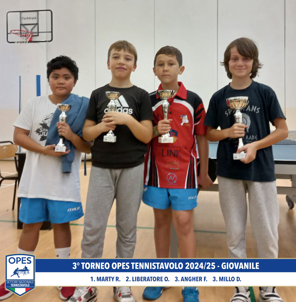 3° Torneo OPES TENNISTAVOLO