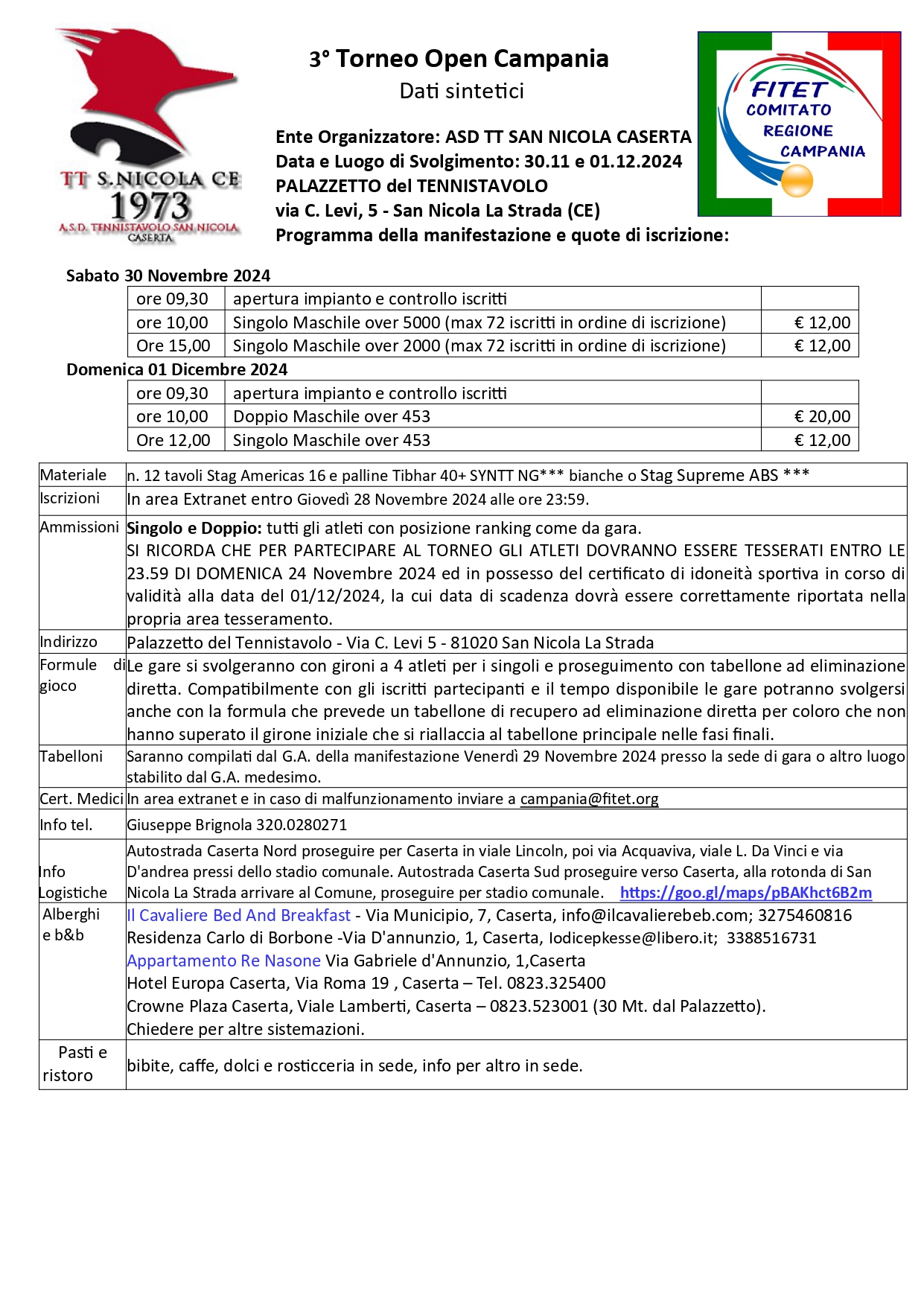 Torneo Open Interregionale di Tennistavolo