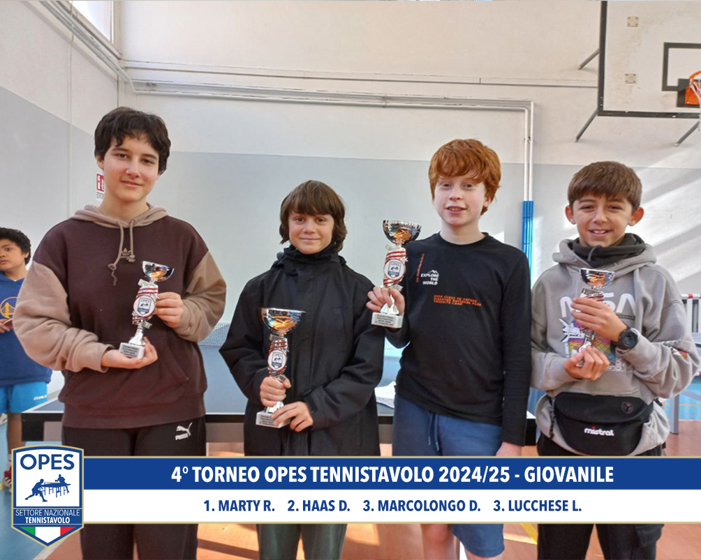 4° Torneo OPES TENNISTAVOLO