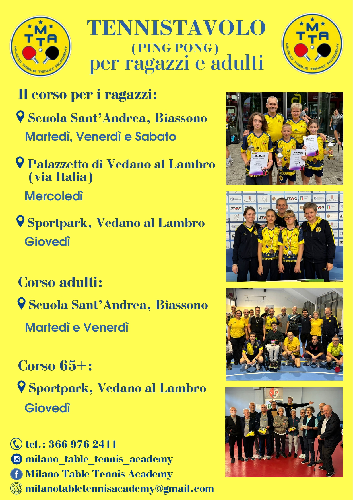 asd milano table tennis academy volantino corsi