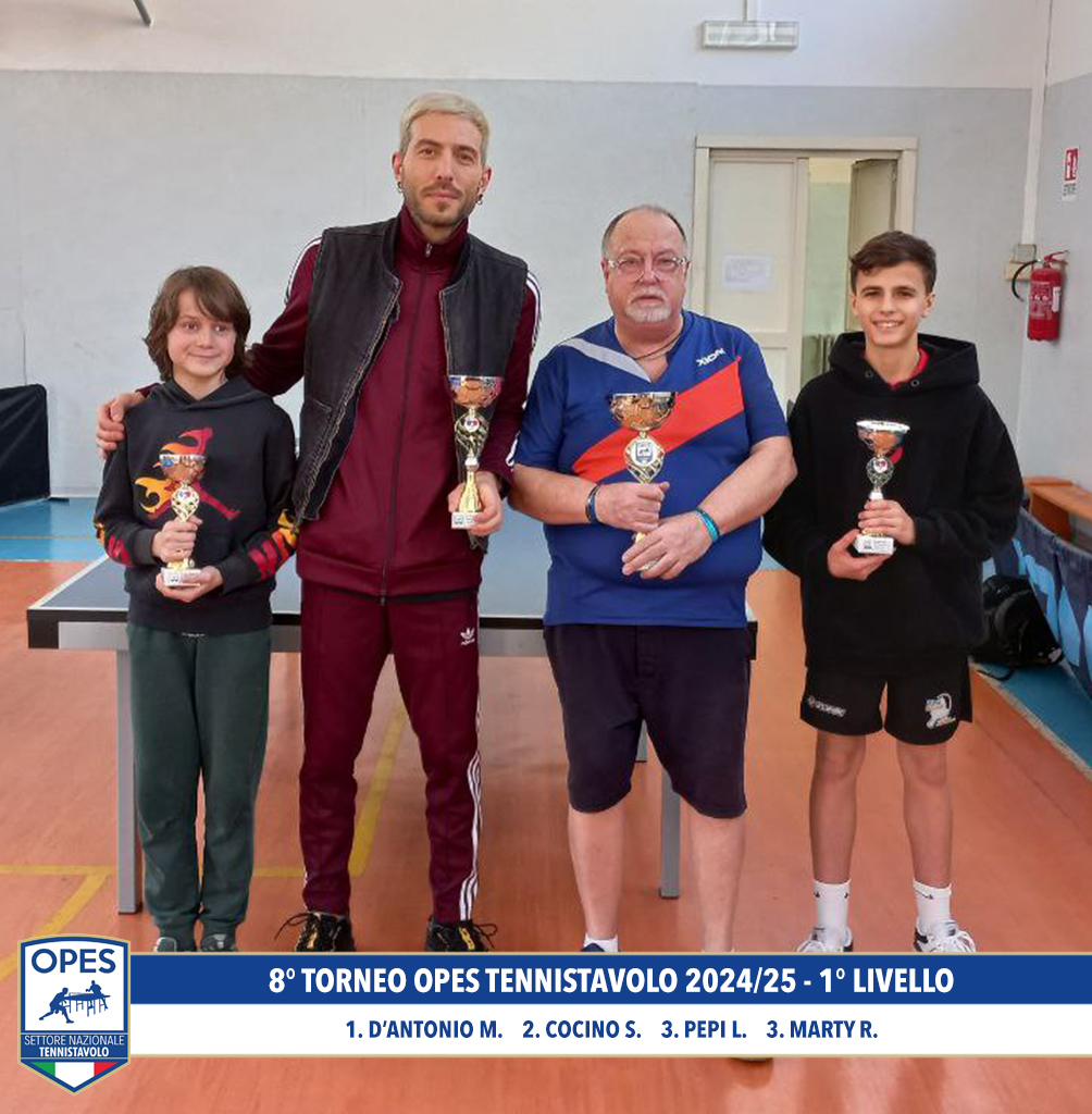 8° Torneo OPES Tennistavolo