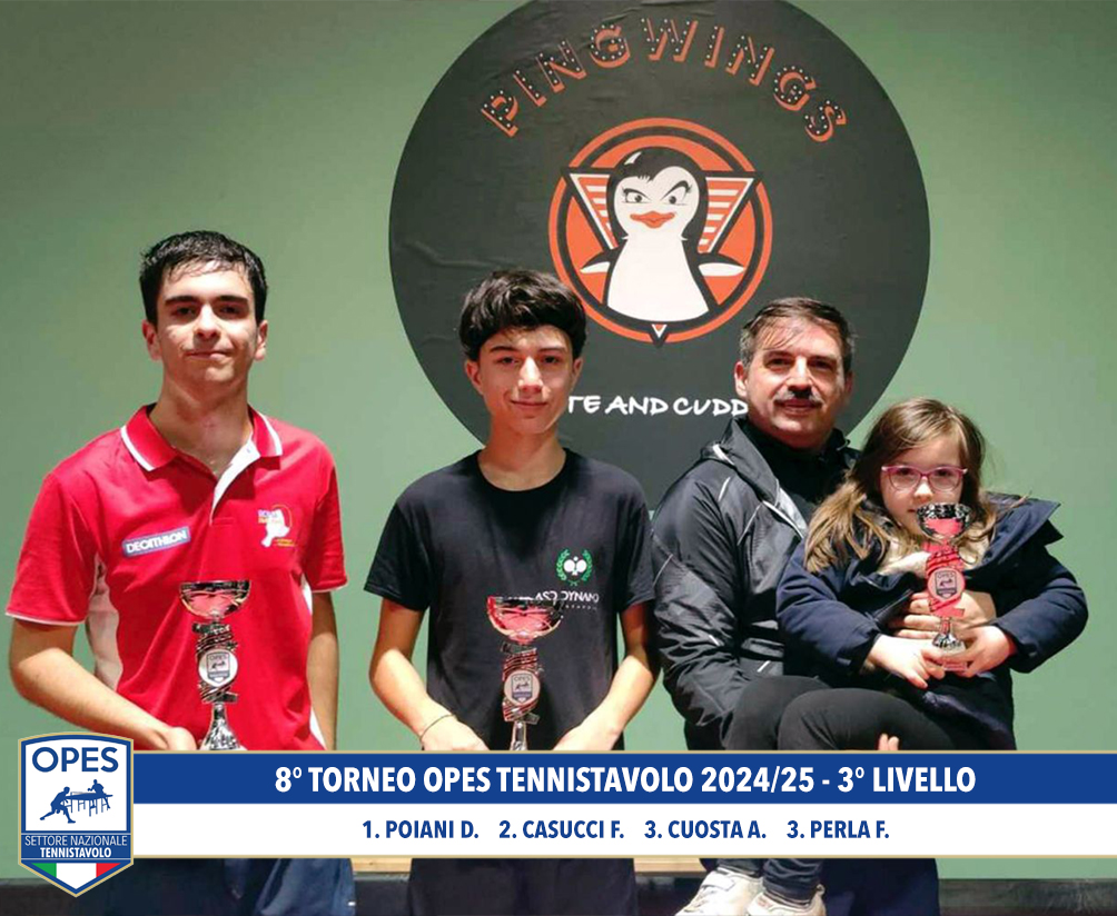 8° Torneo OPES Tennistavolo