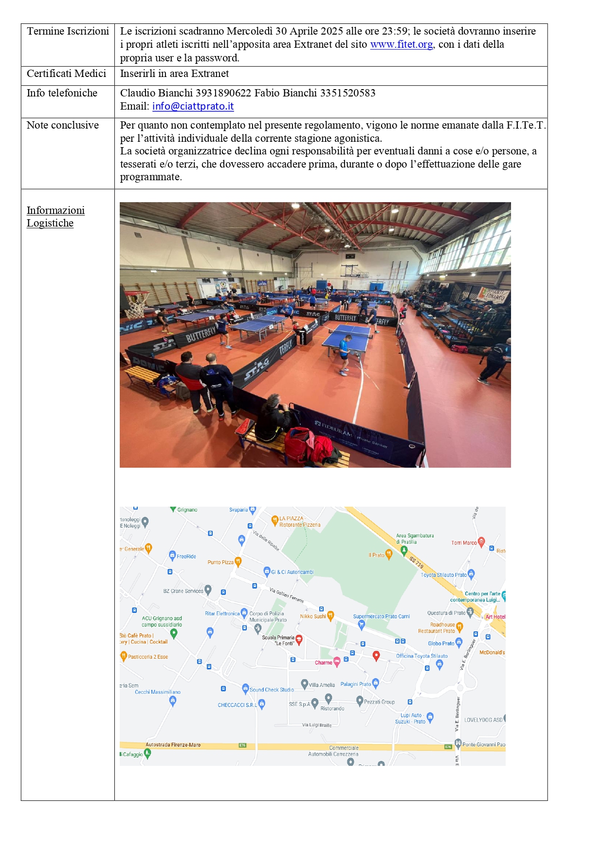 Torneo Interregionale Open di Tennistavolo