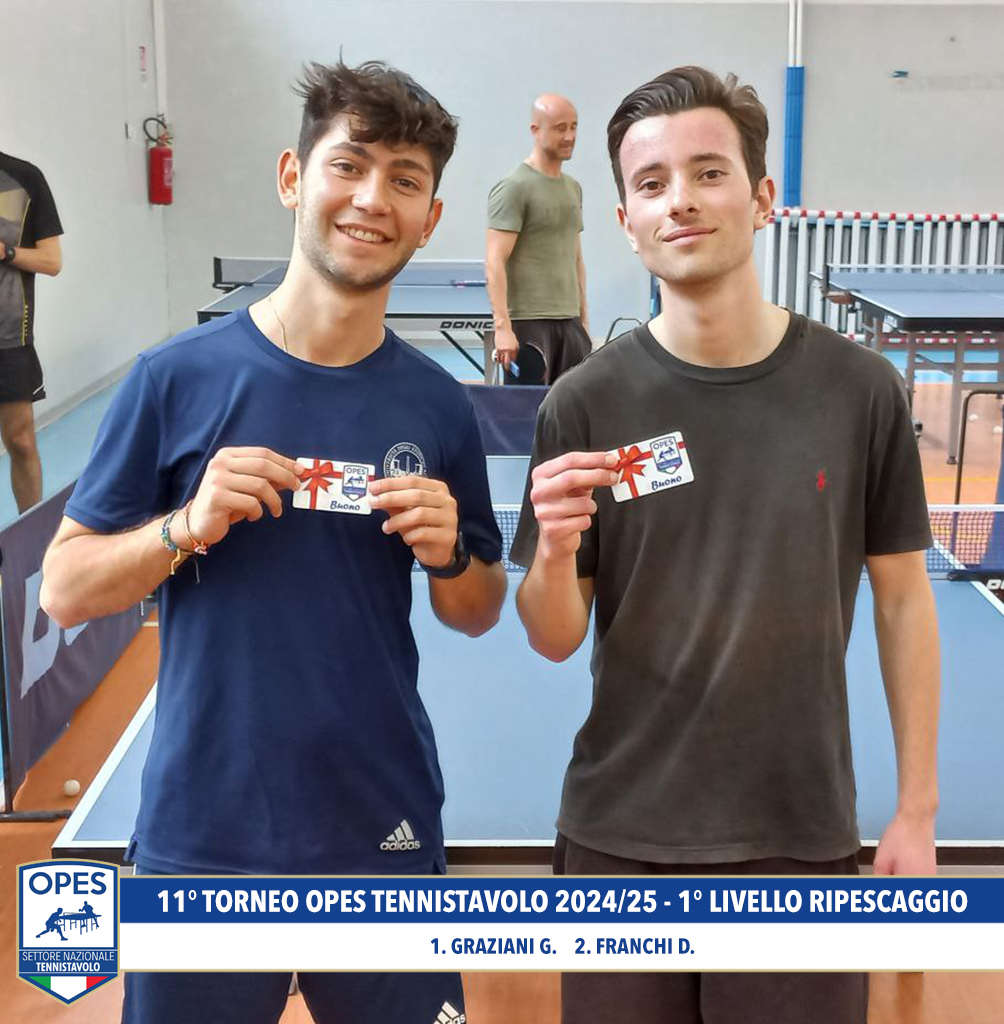 1° livello podio ripescaggio