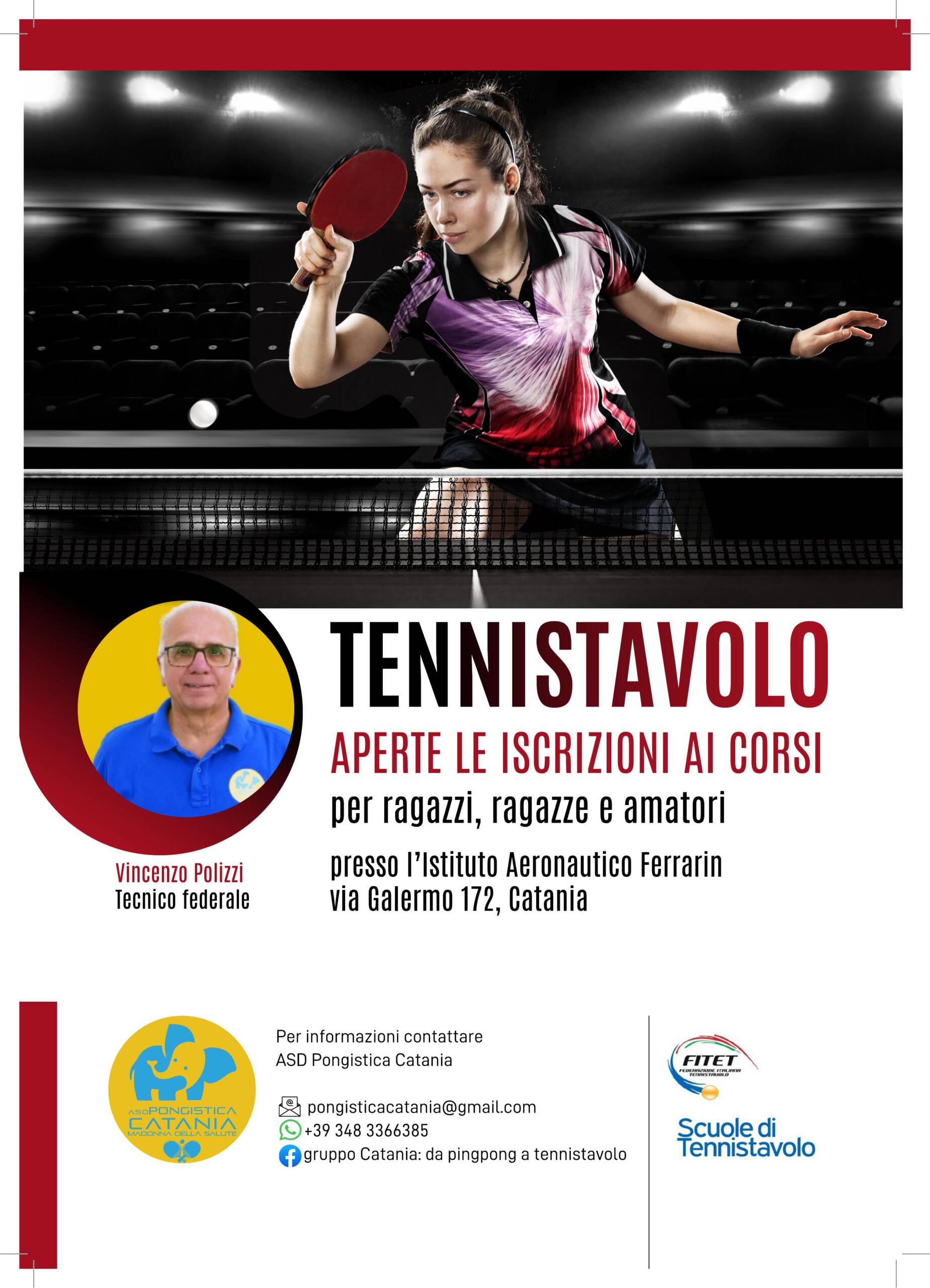 Iscrizione Corsi ASD Pongistica Catania