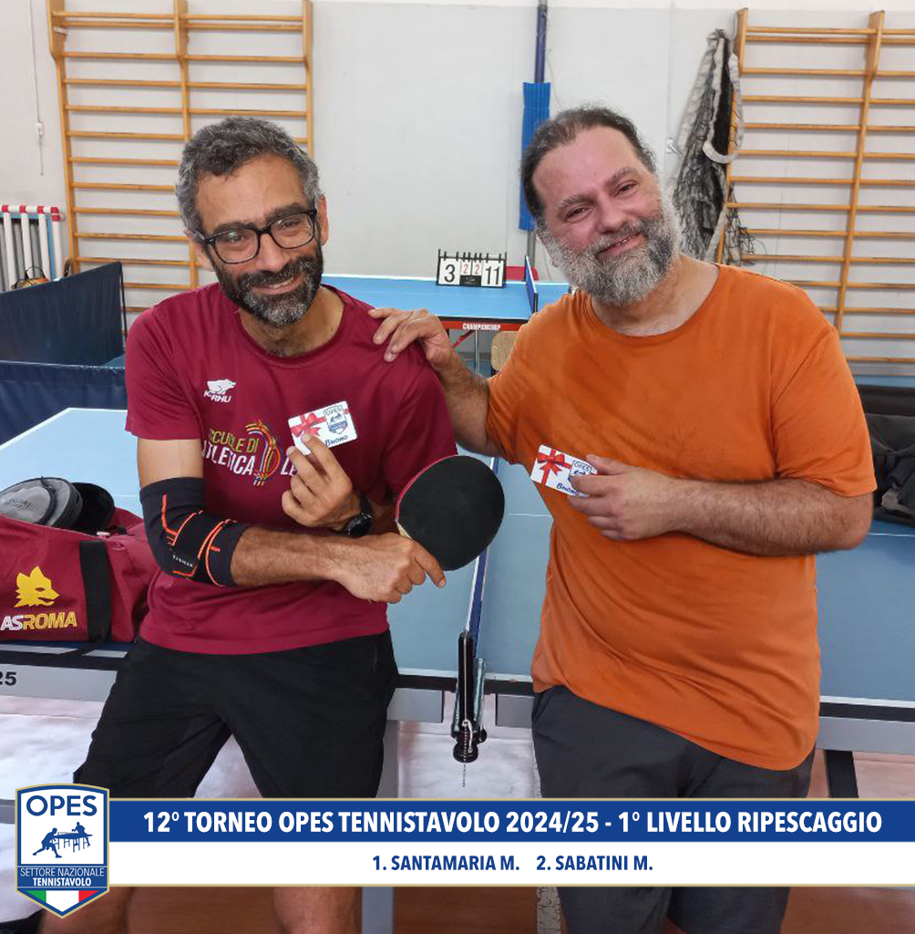 1° livello podio ripescaggio