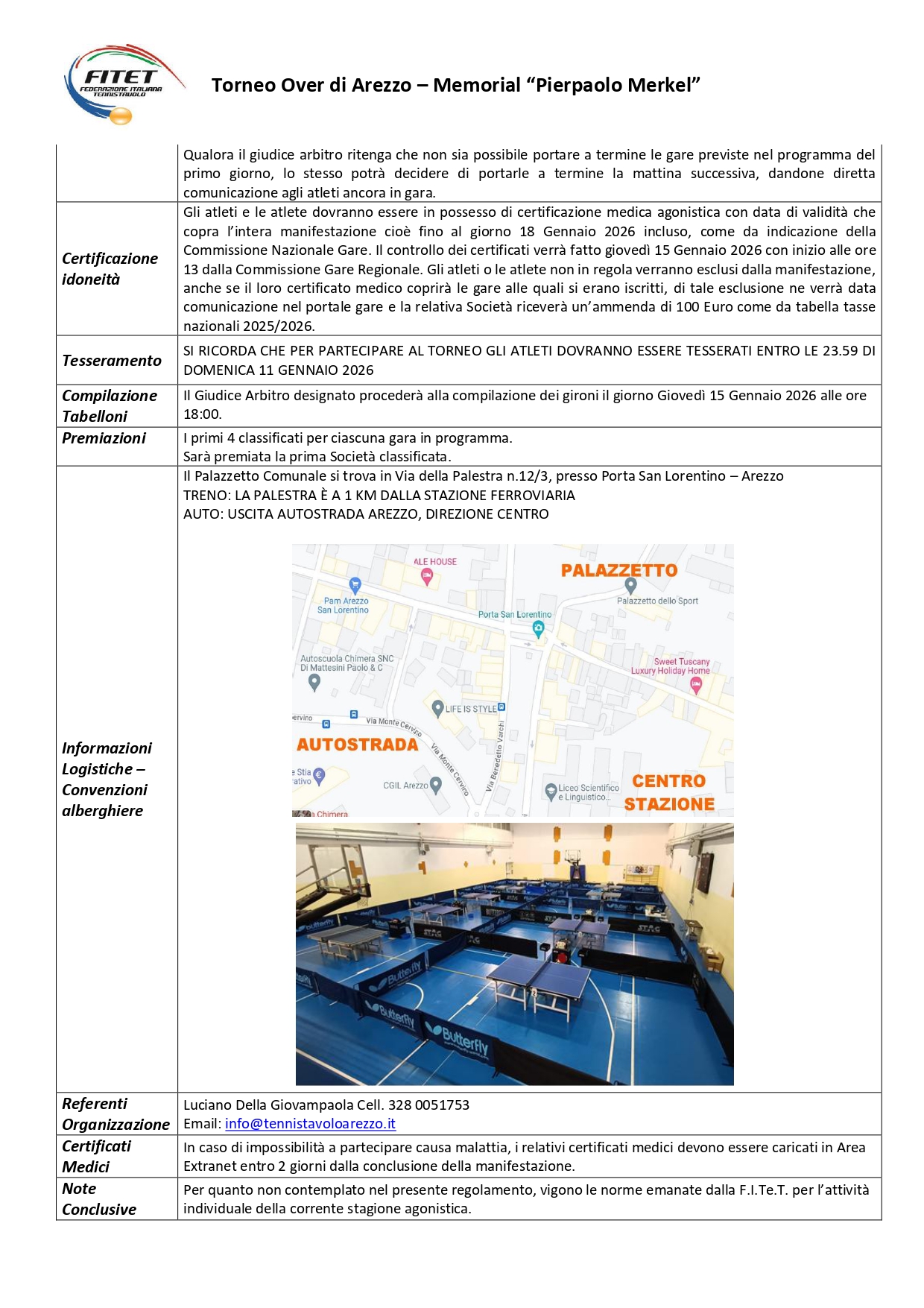 Torneo Over Interregionale di Tennistavolo