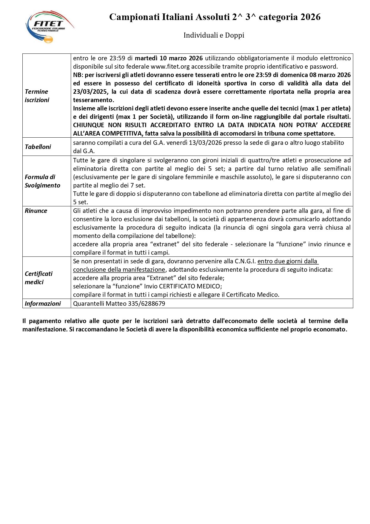 Campionati Italiani Assoluti di Tennistavolo