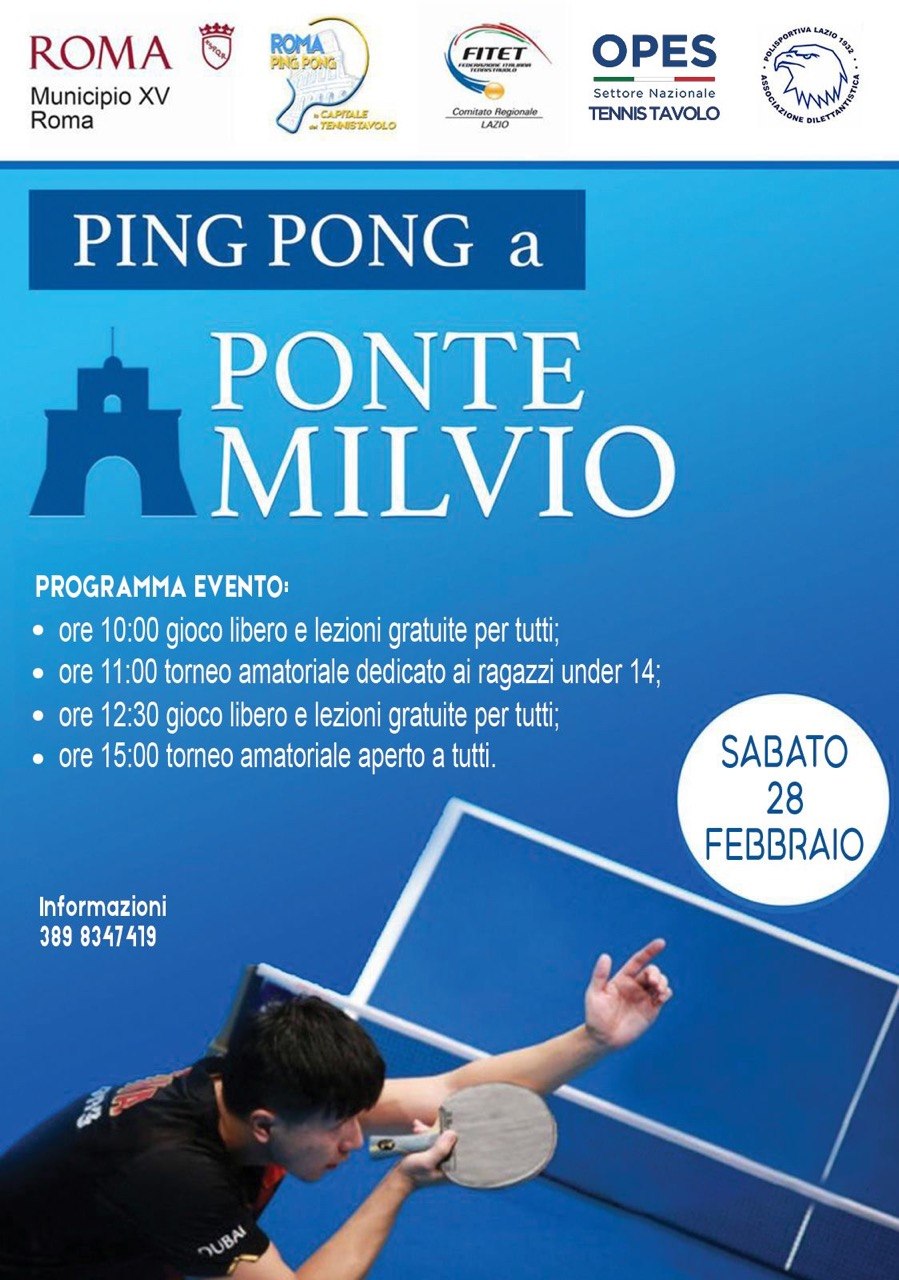 Evento di Ping Pong a Ponte Milvio