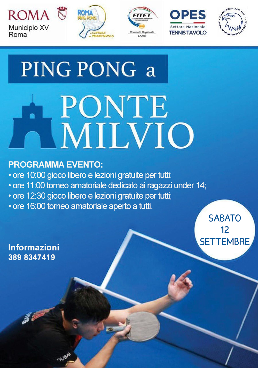 Evento di Ping Pong a Ponte Milvio